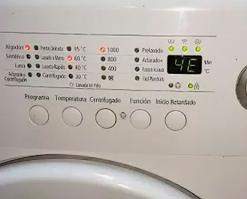 код ошибки стиральной машины Самсунг 4Е