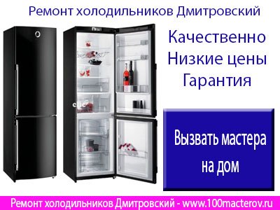 Ремонт холодильников Дмитровский.